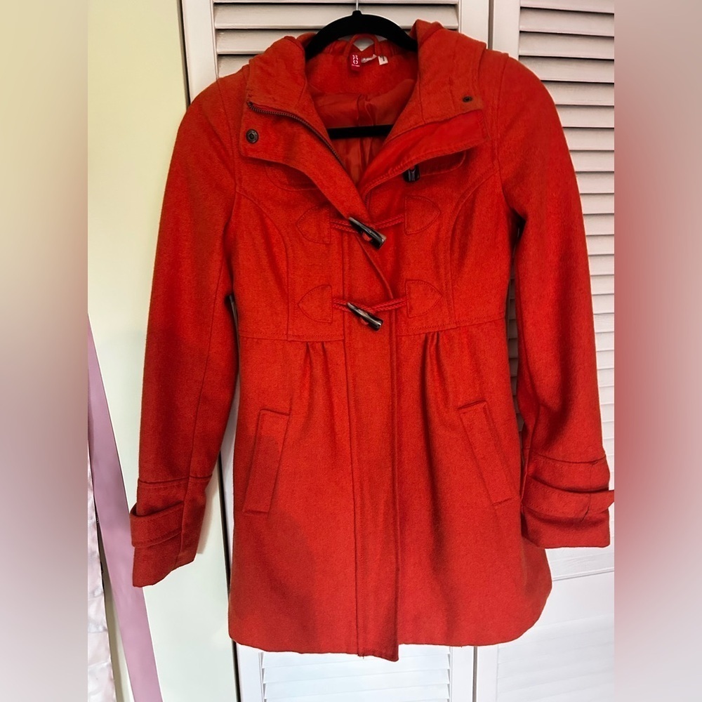 EUC H&M Pumpkin Spice Wool Coat